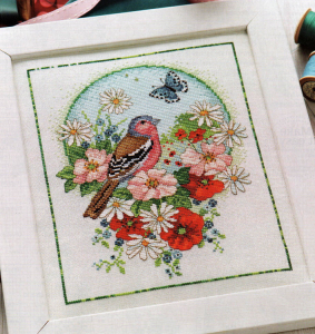 Summer Chaffinch Cross Stitch