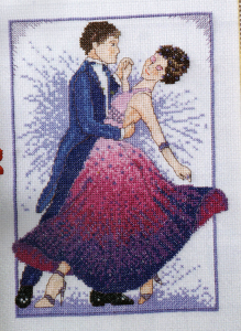 Dancing Duo Cross Stitch