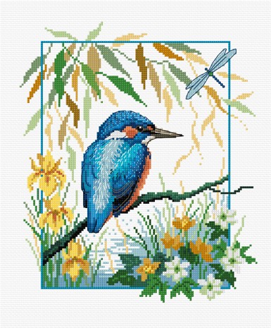 LJT034 Kingfisher illustration 1232