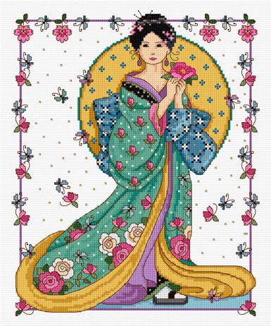 LJT027 Delightful Geisha illustration 1275