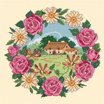 LJT060 Roses in a Landscape illustration 1287