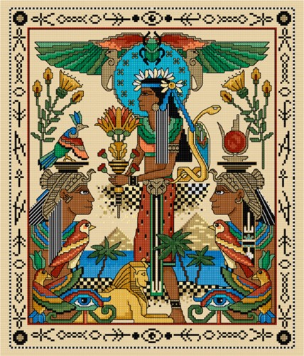 CrossStitch of classic Egyptian images