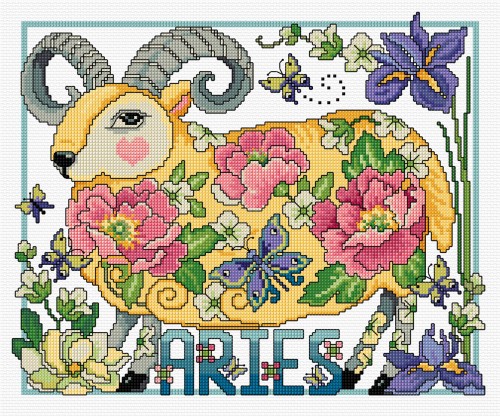 LJT083 Aries the Ram illustration 1312