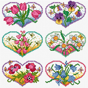 LJT093 Floral hearts thumbnail