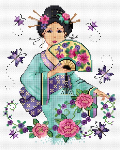 LJT107 Captivating Geisha illustration 1344