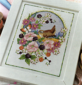 Wren cross stitch