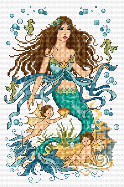 Cross Stitch mermaid