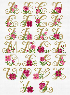 LJT216 Alphabet Roses thumbnail