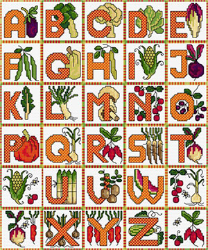 LJT240 Alphabet Vegetables thumbnail