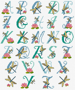 LJT243 Alphabet Dragonflies thumbnail