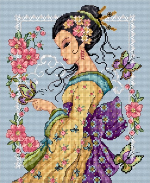 LJT264 Oriental princess illustration 1583