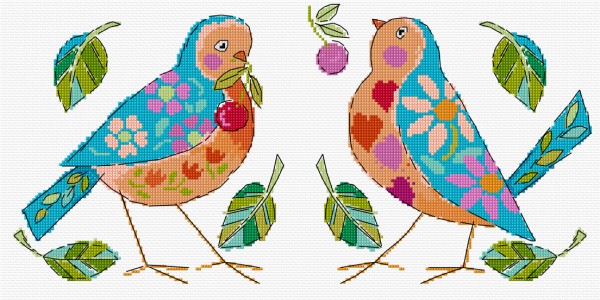 LJT271 Birdie duo illustration 1588