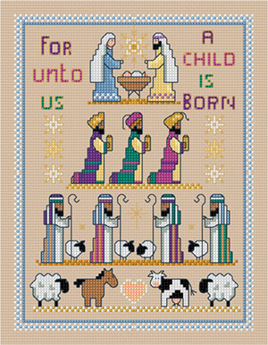 LJT272 Christmas Nativity sampler thumbnail