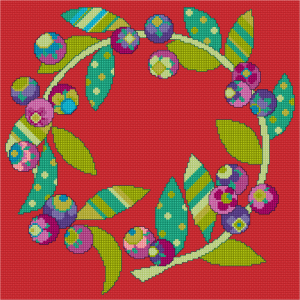 Beautiful berries christmas wreath