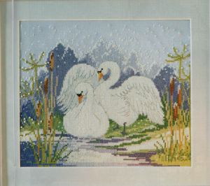 Swan cross stitch