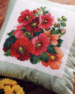 Holly hock cross stitch