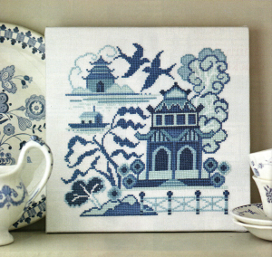 Willow pattern cross stitch