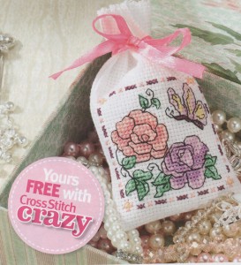 Cross stitch sachet