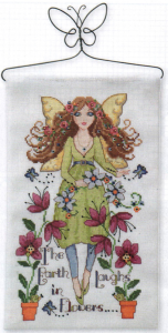 Flower girl cross stitch