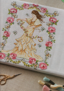 Art Nouveau cross stitch