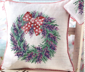 Lavendar cross stitch