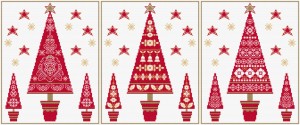 Cross Stitch Chrsitmas trees