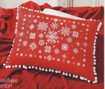 Snowflakes in cross stitch