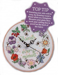 Floral clock illustration 1