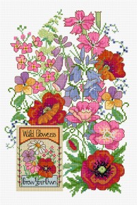 Wild flower meadow illustration 1