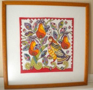 Partridge in a pear tree illustration 1