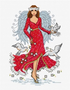Christmas angel illustration 1