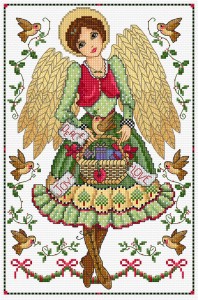 Cross stitch angel
