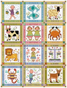 Cross stitch zodiac signs