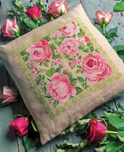 Beautiful rose cushion illustration 4517