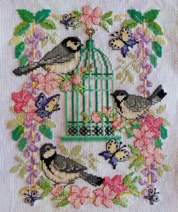 Oriental birdcage illustration 4589