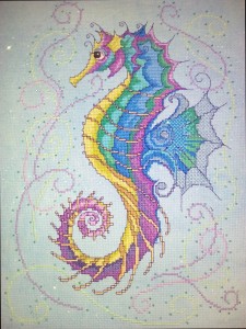 Glorious seahorse illustration 1
