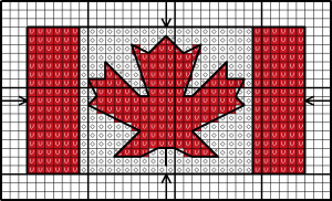 Canadian flag chart