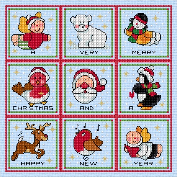 Christmas card sampler