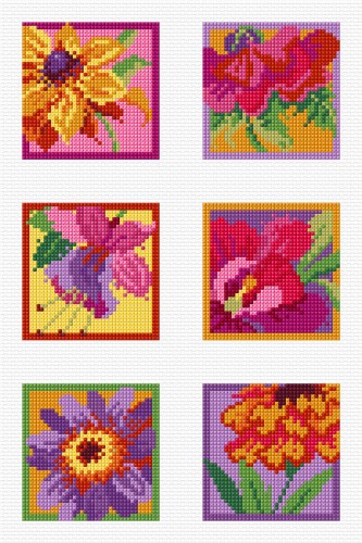 LJT11C  Colourful florals thumbnail