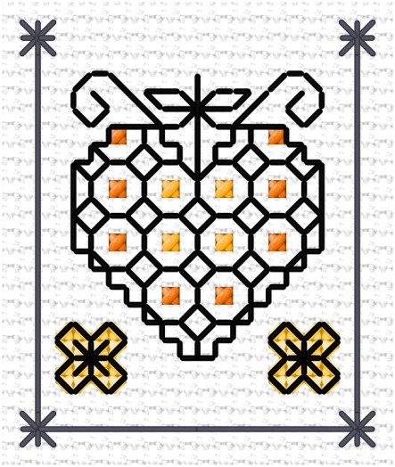 LJT Blackwork & flower sampler 8 illustration 1