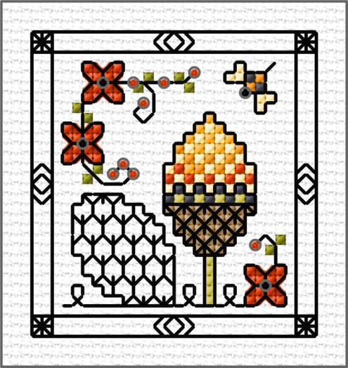 LJT Blackwork Autumn part series 1 illustration 1