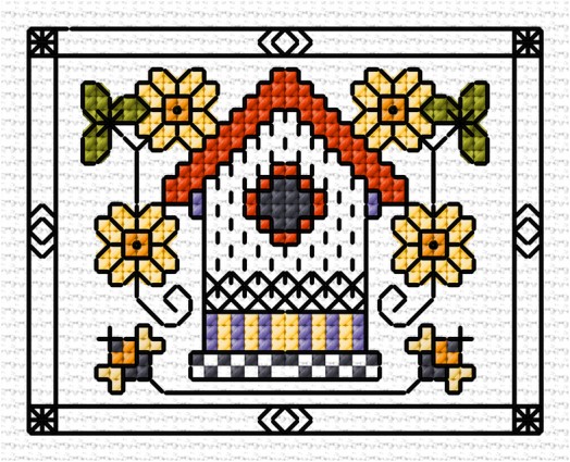 LJT Blackwork Autumn sampler 8 illustration 5494