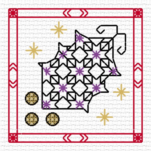 LJT Xmas blackwork part series 14 illustration 5335