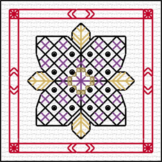 Xmas blackwork part series 12 illustration 1