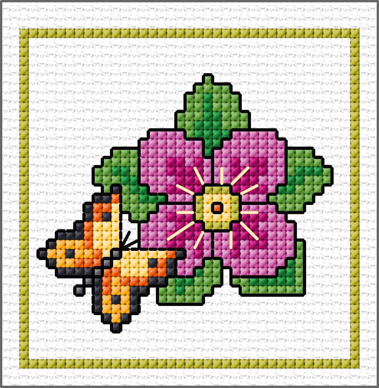 LJT Blog Summer flowers and butterflies 5 illustration 6778