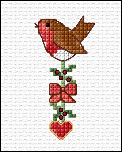 Christmas robin illustration 5501