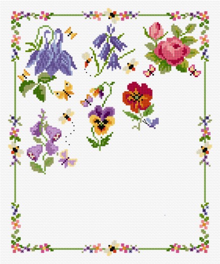 Floral sampler illustration 2