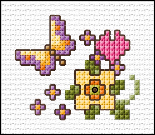 LJT Simple cross stitch sampler part 7 illustration 1