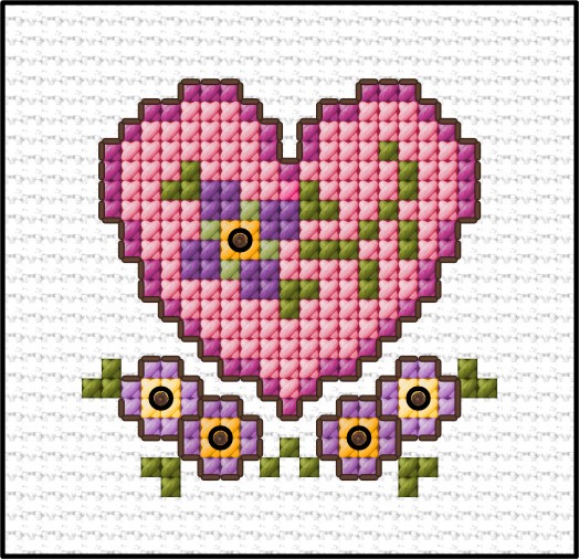 LJT Simple Cross stitch design part 8 illustration 5451