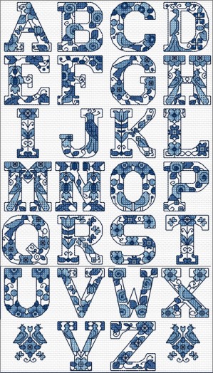 LJT020 Delft Blue Alphabet thumbnail